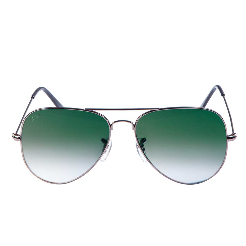 Urban Classics - PureAv Sunglasses - Pilot glasses - Silver coloured/Green